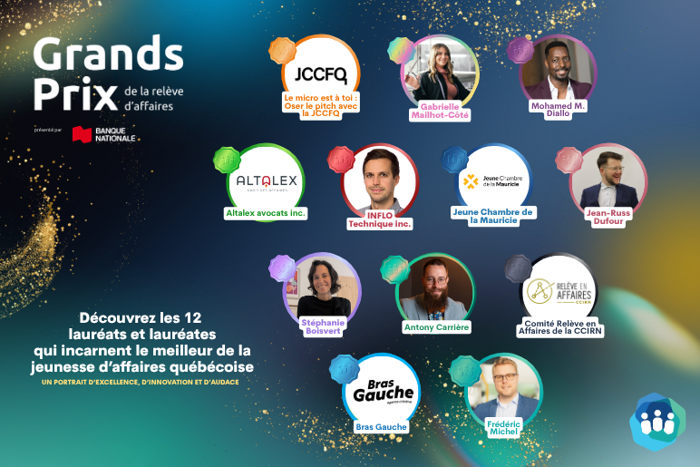 Grands Prix de la relève d’affaires 2026 : découvrez les 12 lauréats ...